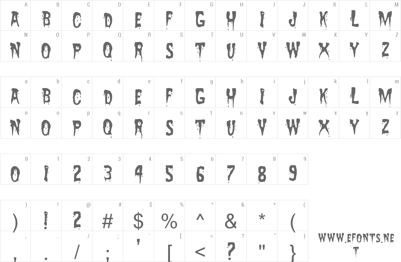 Font Zreaks NFI preview